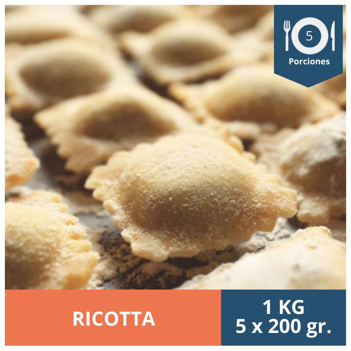 RAVIOLI RICOTTA KG - PORCIÓN 200G 5UN