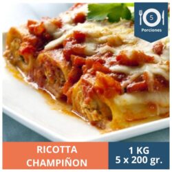 CANELONI RICOTTA CHAMPIÑÓN KG - PORCIÓN 200G 5UN